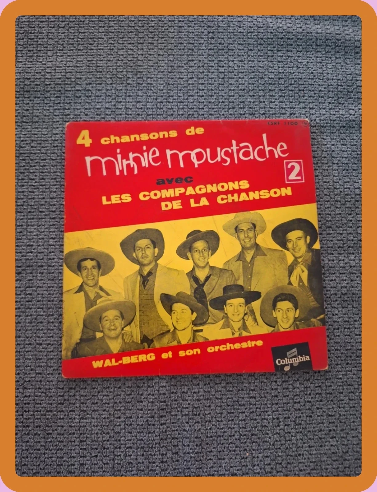 Vinyle Super 45 Tours - Minnie Moustache (N° 2) - Les Compagnons de la Chanson